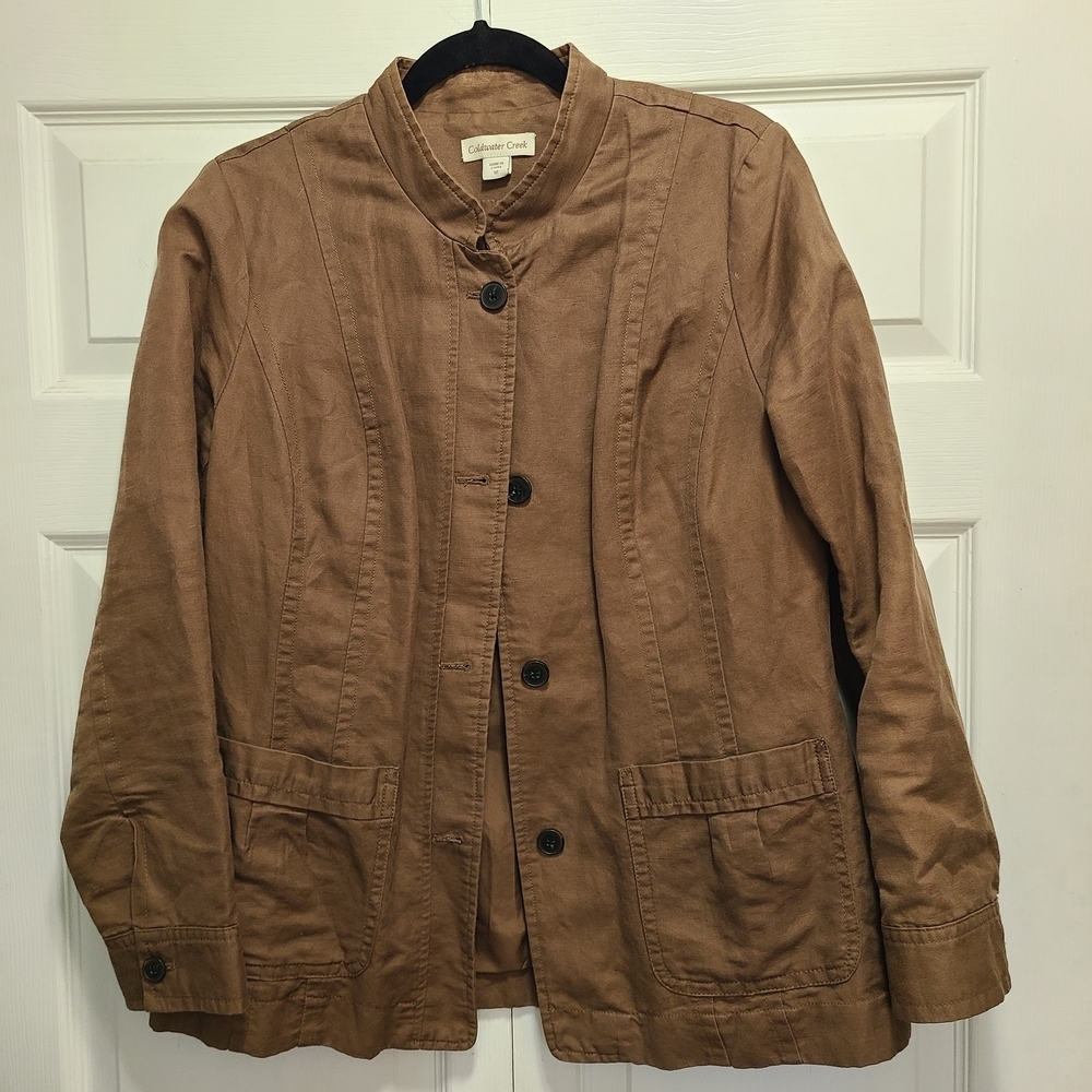 Coldwater Creek Brown Utility Jacket for Women